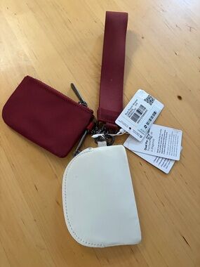 Lululemon Lululemon Dual Pouch Wristlet Rockwood w\White